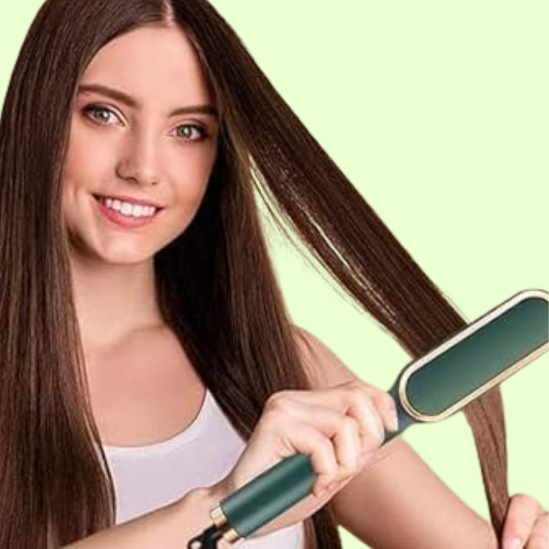 Wiso™ Professional Electric Hair Straightener Comb Brush – Salon Quality Results