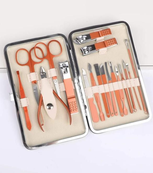 Wiso™ Manicure/Pedicure Nail Tool Set – 18-in-1 Complete Nail Care Kit