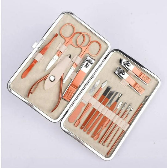 Wiso™ Manicure/Pedicure Nail Tool Set – 18-in-1 Complete Nail Care Kit